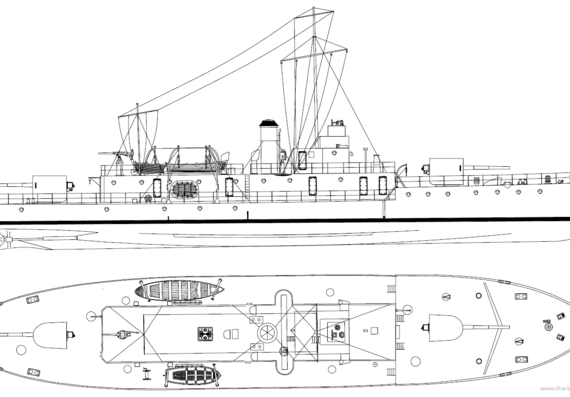 Корабль HMS M29 Medusa [Monitor] (1918) - чертежи, габариты, рисунки